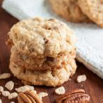 crunchy chewy coconut oatmeal cookies
