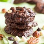 nutty triple chocolate brownie cookies nutty triple chocolate brownie cookies