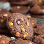 double chocolate reese's pieces cookies double chocolate reese's pieces cookies