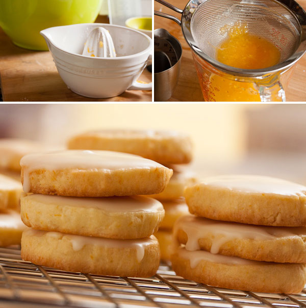 glazed orange cookies