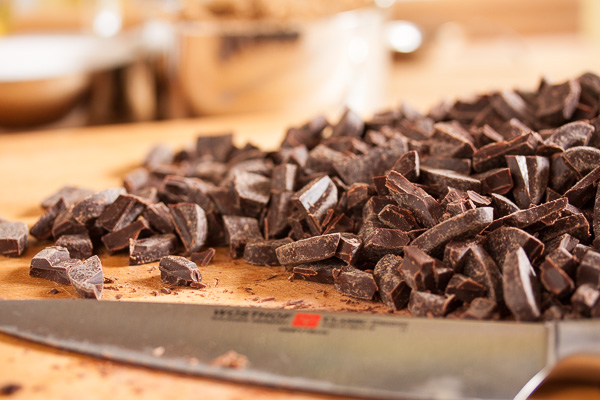chopped dark chocolate chunks