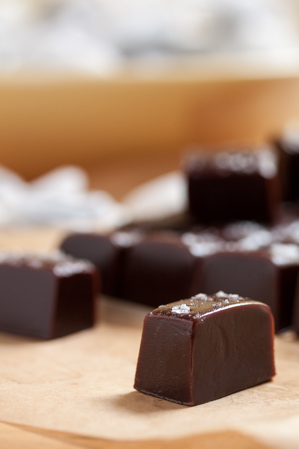 salted chocolate caramels