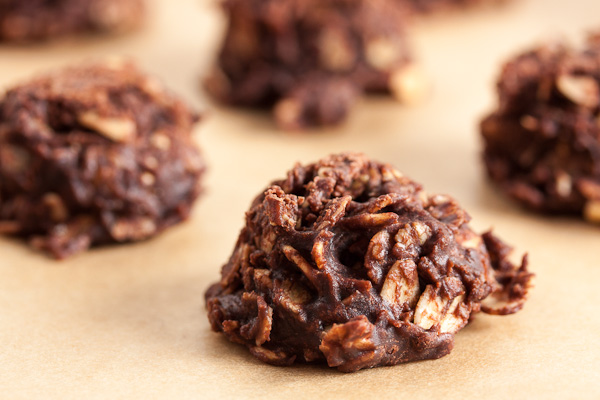 chocolate peanut butter no-bake cookies