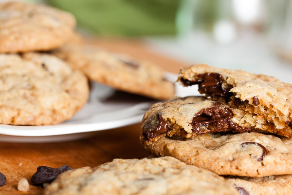 dark chocolate toffee cookies