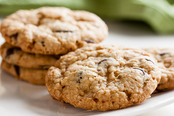 dark chocolate toffee cookies