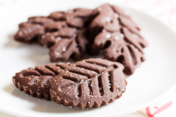 These chocolate ginger cookies are a nice gingerbread with a hint of chocolate. Ideal for cookie cutters as it holds it shape well when baked.