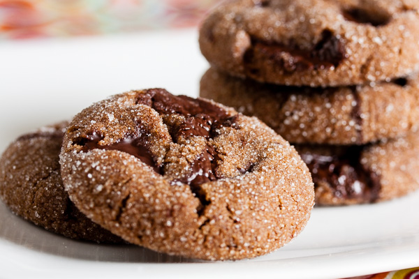 chewy chocolate gingerbread cookies
