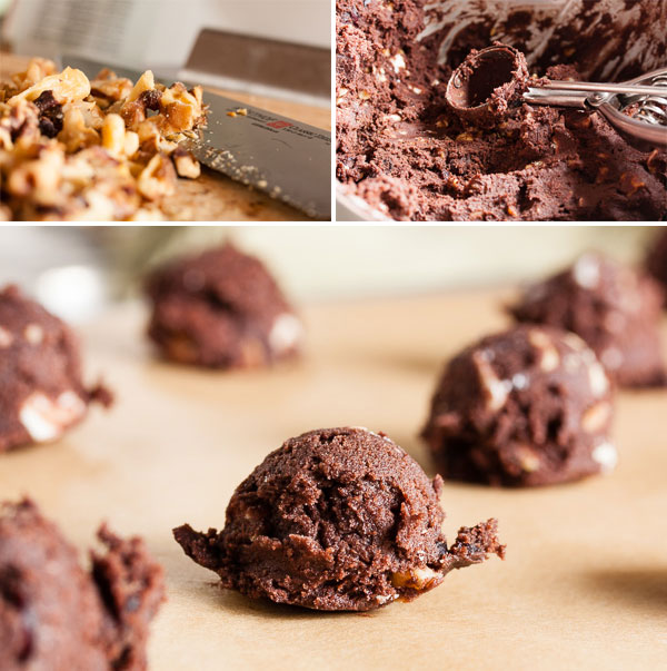 chocolate cranberry spice cookies