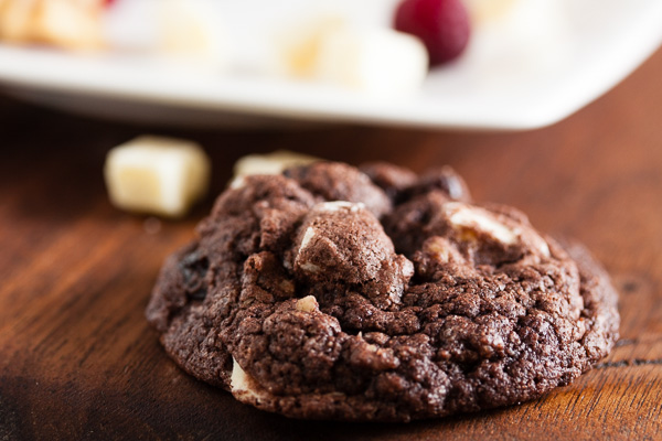 chocolate cranberry spice cookies