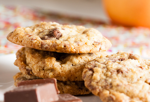 milk chocolate orange cookies