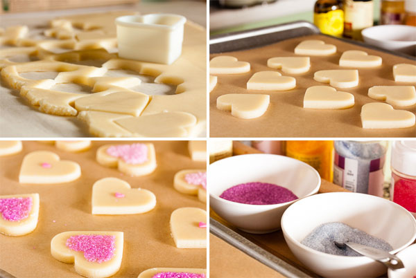 These tender, soft sugar cookies are one of my new favourites. They have a hint of lemon flavour and can be simply decorated with sanding sugars.