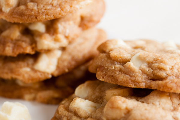 brown butter white chocolate macadamia cookies