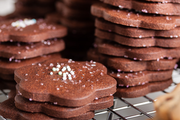 These Chocolate Cookie Cutouts are rich enough that you'll think they're made with melted chocolate. They're dense and fudgy and hold their shape.