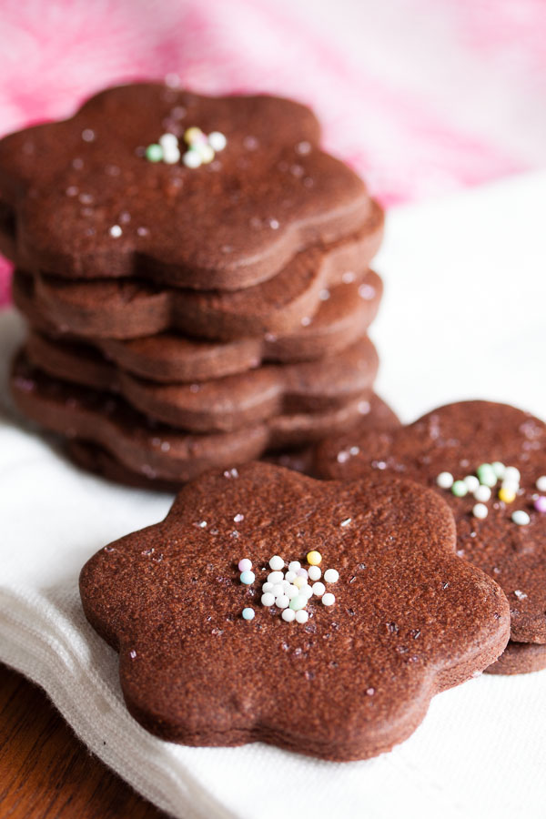 These Chocolate Cookie Cutouts are rich enough that you'll think they're made with melted chocolate. They're dense and fudgy and hold their shape.