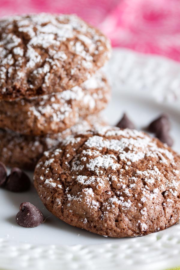 Chocolate Crackles – soft, moist chocolate cookies made even more chocolate-y with chocolate chips. They're like a brownie in cookie form!