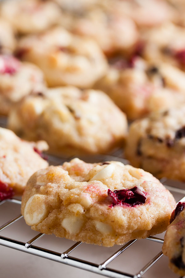 white chocolate cranberry cookies