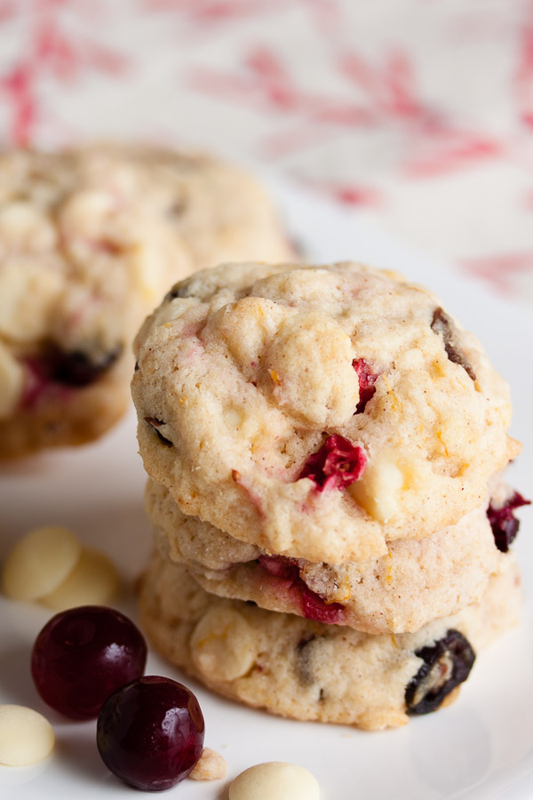 white chocolate cranberry cookies