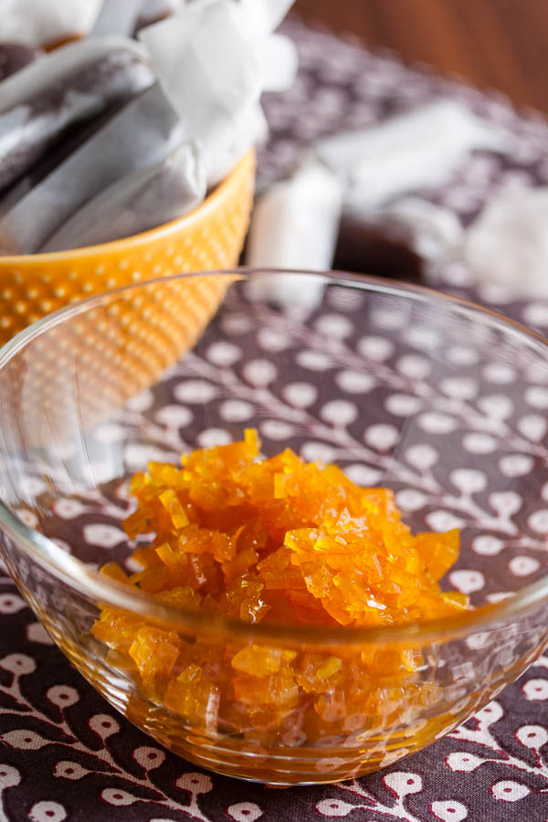Candied Orange Peel – deceptively simple to make and loaded with flavour! It can be eaten as-is (delicious!) or used in other recipes.