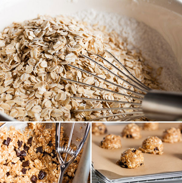 Coconut Oil Oatmeal Chocolate Chip Cookies – dense and moist and chewy and loaded with flavour.