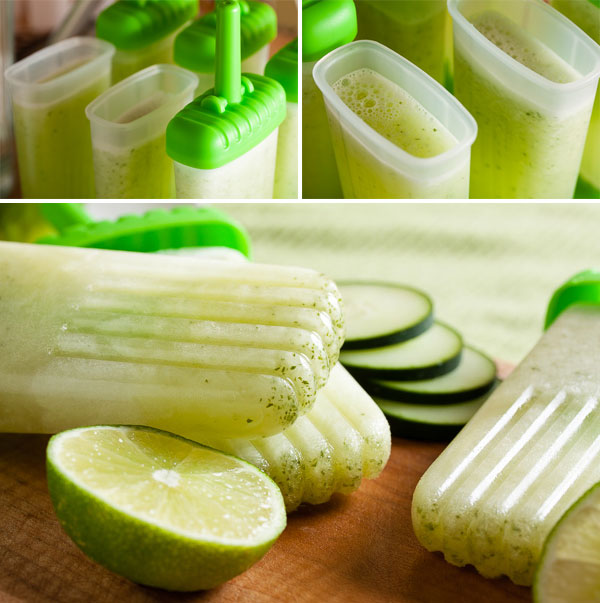 Lime Cucumber Mint Popsicles – some of the summer's freshest flavours combine for a perfectly refreshing treat.