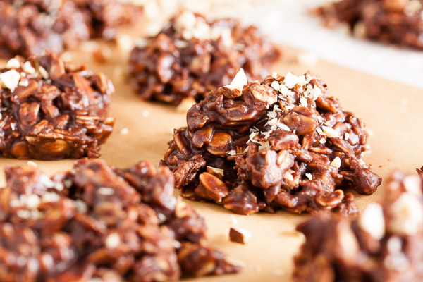 Nutella No-Bake Cookies – dense and fudgy. A perfect treat for when it's too hot to bake!