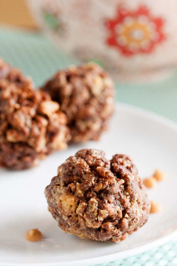 Chocolate Peanut Butter Rice Krispie Treats – a little fancier than the Rice Krispie Treats we're all used to. Sure to be a new favourite!