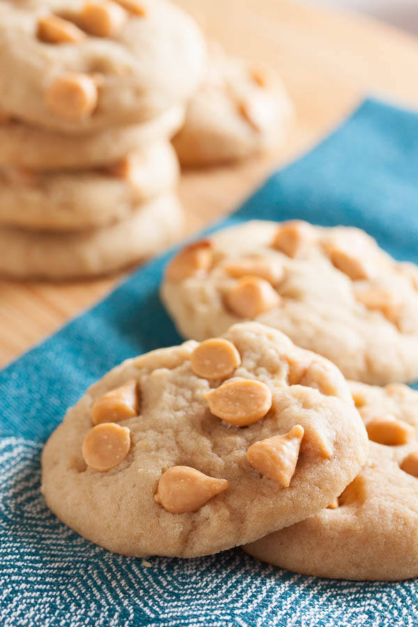 Brown Sugar Butterscotch Cookies – soft and chewy and loaded with butterscotch chips.