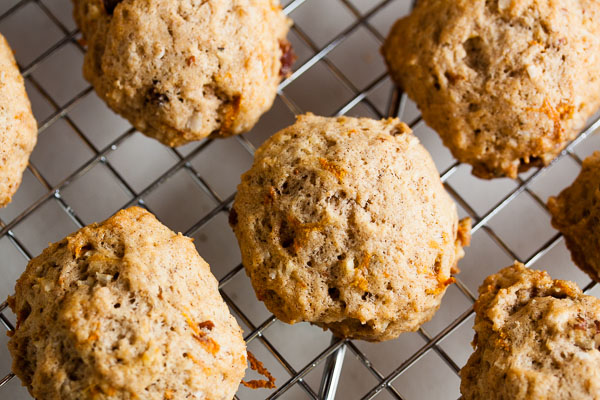 Carrot Cake Cookies with Ginger Cream Cheese Frosting – these cookies have all the flavours you'd expect, but the frosting is where it gets really interesting, with both candied ginger and spiced rum!