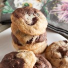 Chocolate Chunk Marble Cookies – a perfect marriage of chocolate and vanilla, made even better with added nuts and chocolate chunks. So pretty, but so simple to make!