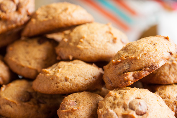 Pumpkin Chocolate Chip Cookies – soft and fluffy, combining the flavours of pumpkin, spice, and chocolate. They'll disappear fast!