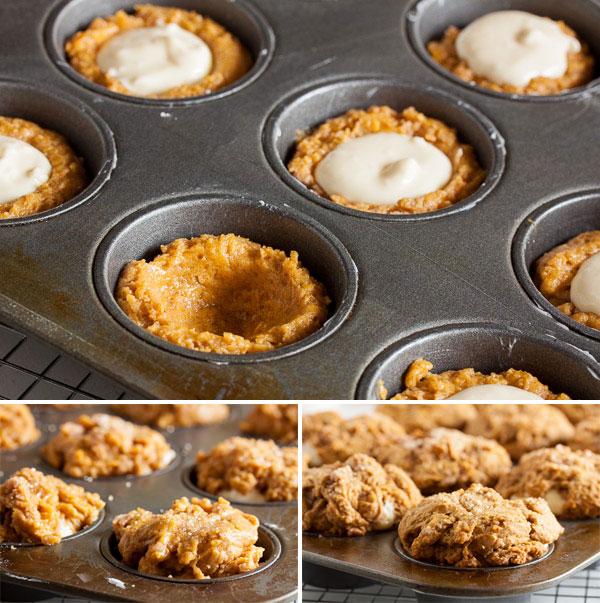 Pumpkin Cream Cheese Muffins – so moist and creamy, they remind me of pumpkin pie.