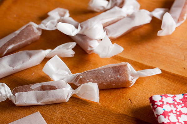 Apple Cider Caramels – rich with the flavours of autumn – fresh, crisp apples, cinnamon and caramel.