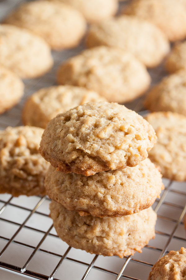 Coconut Oatmeal Cookies – soft and chewy, full of the flavours of both oats and coconut.