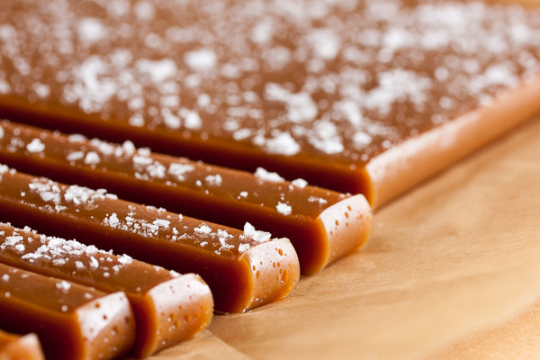 Sweet and soft Chai Tea Caramels, with the classic masala chai flavours of ginger, cardamom, star anise, cloves and cinnamon.