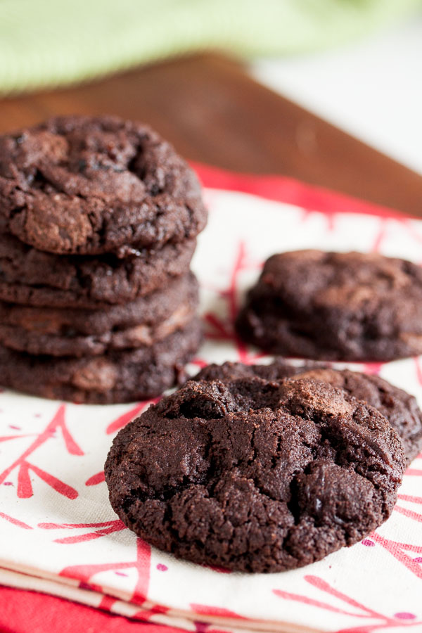 Quadruple Chocolate-Cherry Cookies