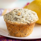 Lemon Poppy Seed Muffins – dense and moist, and so very lemony.