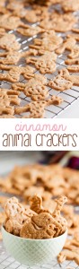 Both cinnamon and honey combine to give these soft, tender cinnamon animal crackers a flavour reminiscent of mini donuts or cinnamon buns.