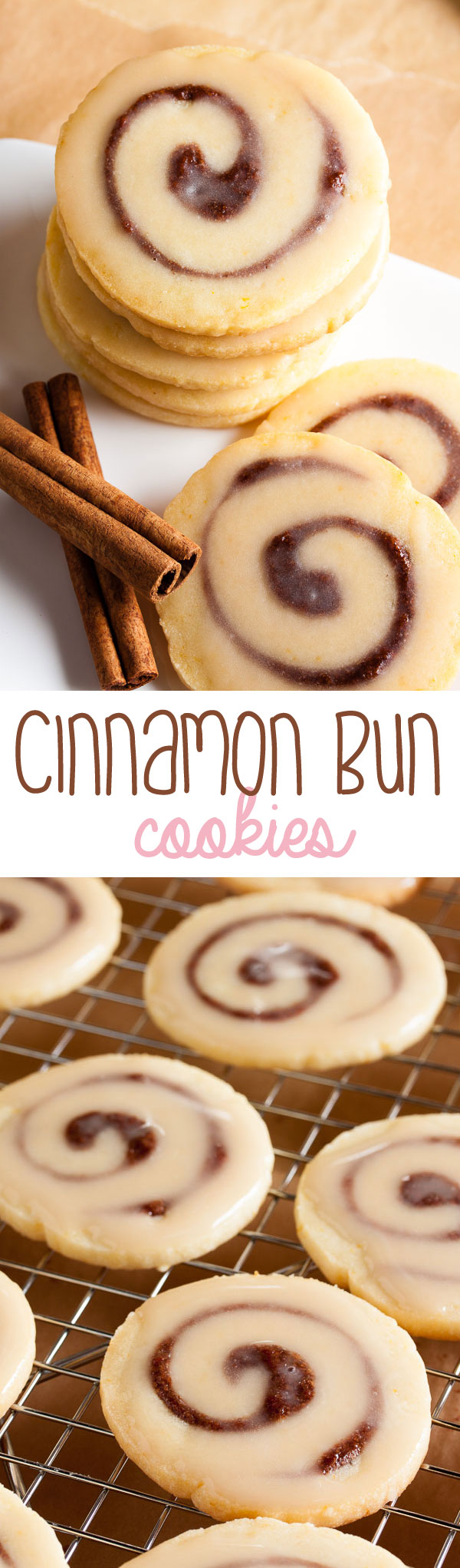 What's better than a cinnamon bun? Cinnamon bun cookies! Soft, tender, and packed with cinnamon flavour.