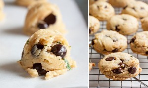 Made with browned butter, Kentucky bourbon, and fresh tarragon, these soft and gooey Bourbon Chocolate Chip Cookies have a great, rich flavour.