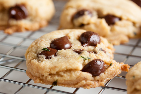 brown butter bourbon chocolate chip cookies