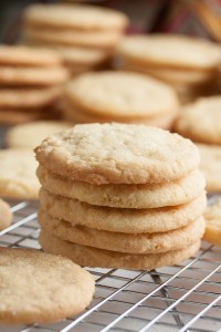 These old-fashioned sugar cookies are soft and chewy with a lovely crispy exterior, and great lemon flavour.