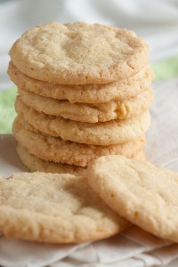 These old-fashioned sugar cookies are soft and chewy with a lovely crispy exterior, and great lemon flavour.