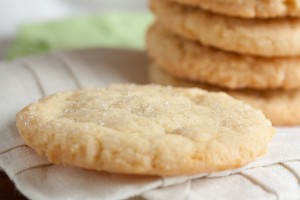 These old-fashioned sugar cookies are soft and chewy with a lovely crispy exterior, and great lemon flavour.