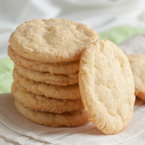 These old-fashioned sugar cookies are soft and chewy with a lovely crispy exterior, and great lemon flavour.