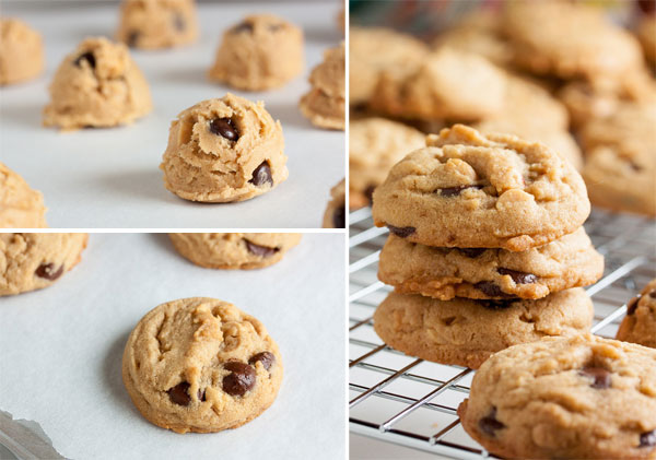 Triple Play Peanut Butter Cookies – with peanut butter, peanut butter chips, and chopped peanuts. AND chocolate chips.