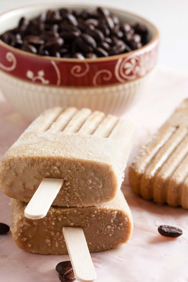 Sweet, creamy, Vietnamese iced coffee popsicles – perfectly refreshing on a sunny day.