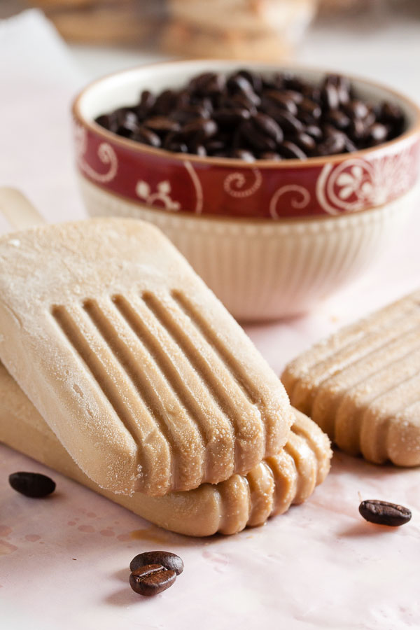 Sweet, creamy, Vietnamese iced coffee popsicles – perfectly refreshing on a sunny day.