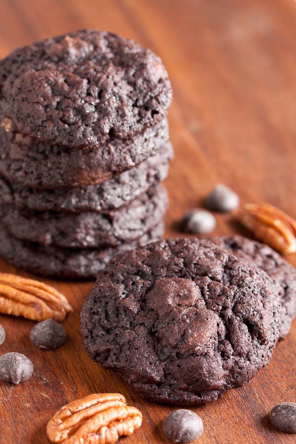 Chocolate Knobs may not be the best name, but trust me – this is the best cookie. Dense and incredibly chocolate-y, with crunchy pecans for texture.