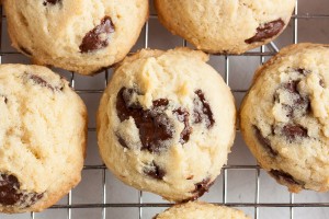 Cakey Chocolate Chip Cookies, beautifully soft and tender, and loaded with lots of chocolate chips in every bite.