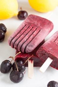 Enjoy the bounty of summer with these delicious cherry popsicles. Sweet and juicy and full of flavour.